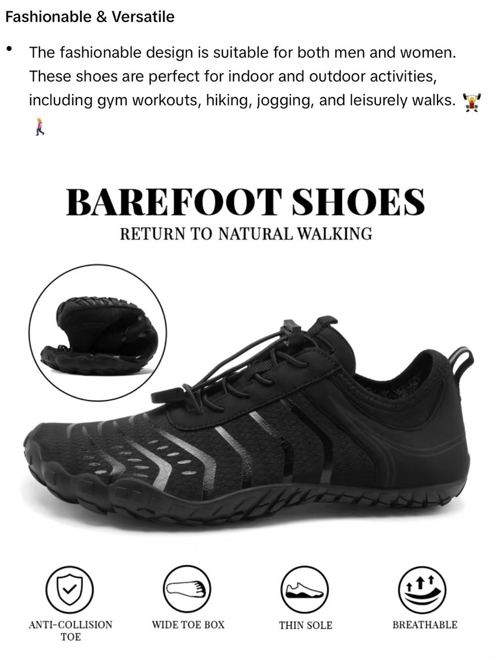 Purple Women's/Men’s Minimalist Water Shoes - Picture 2 of 6